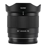 VILTROX AF 40 mm F2.5 E Mount Objektiv für Sony, 40 mm f/2.5 Vollformat Autofokus Prime Objektiv für Sony E Mount spiegellose Kameras a6400 ZV-E10 a6600 a6000 a6000 a6700 a6300 a6100 a5000 a7iv a9 a7