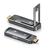 Wireless HDMI, AIMIBO HDMI Transmitter and Receiver 5G, mit Faltbare Antenne,1080P@60HZ, Plug&Play, 165FT/50M, HDMI Funkübertragung Streamen von Video und Audio für Laptop, Kamera, PC, Projektor, TV