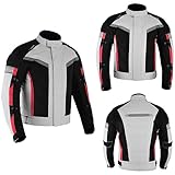 Motorradjacke, Fahrer, Fahrrad, Motorrad, Textil, Cordura, wasserdichte Jacke, abnehmbare Protektoren (as3, alpha, x_s, regular, regular, Blau)