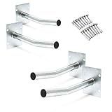 Wiltec 4X Autoreifen Wandhalter – 350 x 130 x 170 mm – aus Stahl – max. Traglast 50 kg je Halter – Reifenhalter Reifen Wandhalterung Felgenbaum Halter Garage Keller