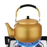 Teekessel für Herdplatte,Aluminiumkessel - Offene Lagerfeuer-Kaffee-Teekanne aus Aluminium - Teebereiter, Teekannenwärmer, kleine Teekanne, Wasserkocher für Wanderungen, Picknicks, Reisen