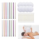 Ohrkerzen Zur Reinigung, Ohrkerzen, 40 Stück Ohrenschmalz Entferner Kerzen Ohrenkerze Tablett Wattestäbchen, Natürliche Ohrkerzen Wirkt Beruhigend und Entspannend, Lindert Wie Kopfschmerzen