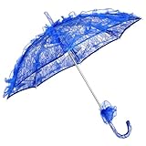 Healvian Spitzen Regenschirm für Bühnenauftritte Leichtes Tanz Accessoire für Mädchen Dekorativer Spitzen Schirm in Tragbar und Kindgerecht