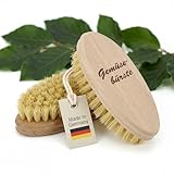 Gemüsebürste Holz mit Naturborsten – Nachhaltige Kartoffelbürste aus Buchenholz – Ökologische Holzbürste zum Gemüse & Obst Waschen – Robust & Langlebig, Made in Germany