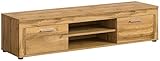 xonox.home Wohnzimmer Jam Lowboard TV-Board Wohnzimmerboard Medienmöbel TV-Bank TV-Schrank in Wotan Eiche Nb., ca.160x37x40 cm
