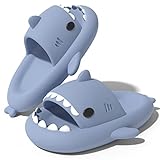 NIBESSER Shark Slides Niedliche Hai Hausschuhe für Damen Shark Slippers Herren Weich rutschfest Badelatchen für Damen Schlappy Schlappen Open Toe Slides