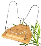 Wedo 211407 Leseständer aus Holz Bambus, 3-fach verstellbar, für Schule & Büro