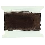 Durchscheinendes Organzaband, 60 mm, verdrahteter Rand, schokoladenbraun, Custom Lengths