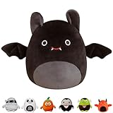 MORAINJAY Schwarze Fledermaus Halloween Plüschtier,20cm/7.9inch Plüsch Puppe Plüschpuppen,Halloween Heimdeko Partygeschenke Geburtstagsgeschenke Plüsch Gefüllte Spielzeug für Kinder