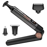 Hatteker Herren-Rückenrasierer Körpertrimmer Elektrischer Body Groomer Gesichts-, Arm-, Kinn-Barttrimmer Schnurloser Haarschneidemaschine mit verstellbarer Verlängerung Handel Wasserdicht