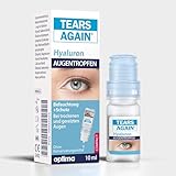 TEARS AGAIN Augentropfen gegen trockene Augen, Hyaluron 0,1% die Hilfe bei trockenen Augen, geröteten, gereizten oder juckenden Augen, 10 ml, ohne Konservierungsstoffe