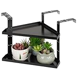 Misaakoeq Trennwand,BücherMit Zwei Ebenen | Höhenverstellbarer Organizer Für Büro Mit Aufhängehaken | für Badezimmer, Büro, Zuhause, Küche, Wand, Ecke, Schlafzimmer, Wohnzimmer