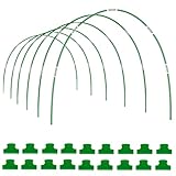 Wachstunnel für Hochbeet, 36 PCS Pflanztunnel Bögen,Folientunnel Bögen,DIY Gewächshausreifen Frühbeet Tunnel für Garten Zeile Abdeckung Pflanzen Obst Gemüse,Tunnelbögen Hochbeet