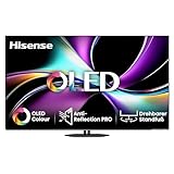Hisense 65A85Q 164cm (65 Zoll) Fernseher, 4K UHD OLED Smart TV,120Hz, HDMI 2.1, Game Mode Pro, AMD FreeSync Premium, Dolby Vision IQ & Atmos, Bluetooth, Alexa Built-in, Schwarz, [2025]