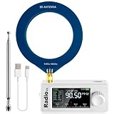 AURSINC Tragbarer SI4732 Mini Radio V3, Vollbandkurzwelleempfänger mit AM/FM/LSB/USB, 800-mAh-Akku, 1,9-Zoll-IPS-Farbbildschirm, ideal für Outdoor-Aktivitäten, Reisen und tägliches Hören