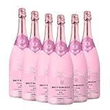 Brut Dargent Ice Pinot Noir | 6 x 0,75 L | 11% Vol. | Erfrischender Rosé Schaumwein | Fruchtig & Frisch | Ideal auf Eis | Perfekt für Sommerpartys