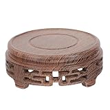 ULTECHNOVO Holzblumenständer aus Hartholz Runder Blumentopfständer für Vasen und Dekoration für Zuhause und Garten und Pflegeleicht