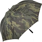 iX-brella XXL Golf Automatik Stockschirm 132 cm Fiberglas Camouflage Design Olive