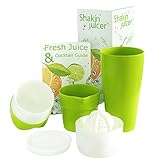 Shakin' Juicer Saftpresse & Entsafter – Handlich, robust & BPA-frei – Vielseitiger Entsafter für Gemüse und Obst – Zitruspresse spülmaschinenfest – Made in Germany