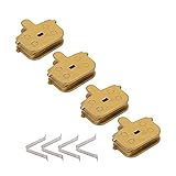 ERYUE Fahrrad-Scheibenbremsbeläge, Langlebig, Ketonbasis, Ganzmetall für M355, M446, 4 Sätze Bremsbeläge für Fahrräder