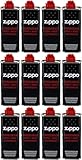 12 x original Zippo Benzin(je 125 ml) zum Befüllen von Zippo Feuerzeugen & Benzin Feuerzeugen