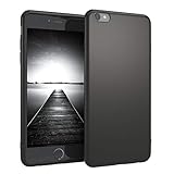 EAZY CASE Handyhülle Silikon mit Kameraschutz kompatibel mit iPhone 6 / 6S in Schwarz Matt, Ultra dünn, Slimcover, Silikonhülle, Hülle, Softcase, Backcover