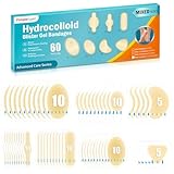 60PCS Blasenpflaster Hydrokolloid Pflaster Wasserdicht Gel Pflaster Geeignet für Ferse/Zehen/Vorfuß fersenschutz zur Vorbeugung von BlasenKombipackung