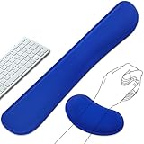 LAZTIC Tastatur-Handgelenkauflage und Maus-Handgelenkauflage-Set – ergonomisches Memory-Schaum-Handgelenkkissen – zur Handgelenkstütze am Computer, Laptop, Büro, Spielen, Tippen lindert