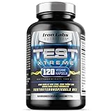 Test Xtreme (120 Kapseln) - Booster mit Maca, D-Asparaginsäure und Zink für Testosteron spiegels (Testo)