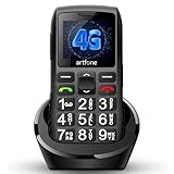 artfone C1+ 4G Seniorenhandy Ohne Vertrag mit Großen Tasten, Rentner Großtasten Handy mit Ladestation,GSM Mobiltelefon mit 1.8 Zoll Farbdisplay,SOS Notruftaste,1400mAh Akku Lange Standby-Zeit