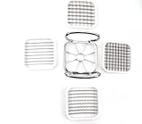 Sporgo 5 in 1 Edelstahl Apfelschneider: Obstschneider Pommesschneider, Multifunktionaler Apfelteiler Apfelentkerner, DIY Gemüseschneider Apfelspalter, für Obst, Gemüse, Kartoffel, Äpfel