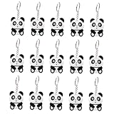Gatuida 20 Stück Teiliges Panda Schlüsselanhänger Niedlicher Cartoon Anhänger Leichte Schlüsselringe mit Rucksack Deko Anhängern Praktische Taschenanhänger für Alltagsschlüssel und