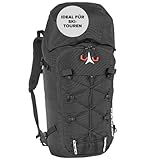 ATOMIC Backland FR 24+ Black - leichter Skitouren-Rucksack mit flexiblem Stauraum & Rolltop - alpiner Wanderrucksack mit mehr als 24L - robuster & vielseitiger Ski-Rucksack mit Hüftgurt