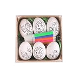 Luckywaqng Kletterseil Mit Karabiner -Bastelspielzeug, DIY-Ostereier-Bastelsets, Bunte Eier-Dekorationssets, Kunststoff-Ostereier, Hängeornamente, Eiersuche Fernbedienung Halterung (A, One Size)