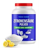Vero Shine Zitronensäure Pulver zum Putzen (800g), Citric Acid Powder, reine Citronensäure Lebensmittelqualität zum Entkalken, Entrosten und Polieren