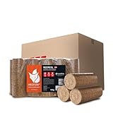 HEIZFUXX Holzbriketts Nestro XL Red 10kg x 2 Gebinde 20kg 1 Paket Hartholzbriketts Kaminbriketts Ofenbriketts Brennholz Brikett Gluthalter Briketts Paligo