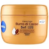 NIVEA Körpercreme Kakaobutter 250 ml, Feuchtigkeitscreme 48 Stunden, Feuchtigkeitscreme für trockene Haut, angereichert mit intensiv feuchtigkeitsspendendem Serum, Kakaobutter & Vitamin E