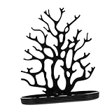 WYUYIWH 1 x Korallen-Schmuckaufhänger, Kunststoff-Kleiderbügel, Baum-Schmuckständer, Kunststoff-Kleiderbügel, Kunststoff-Schmuckteller, Schmuckaufbewahrung, Schmuckhalter, Tablett, Halskette