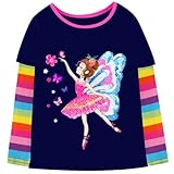 VIKITA Mädchen T-Shirt Langarm Top Winter Casual Kinder Kleidung L3116 9-10 Jahre