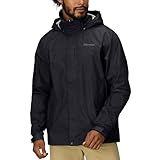 Marmot Herren PreCip Eco Jacket S25, Wasserdichte Regenjacke, winddichter Regenmantel, atmungsaktiv, faltbarer Hardshell Windbreaker, ideal zum Fahrradfahren & Wandern, Black, L