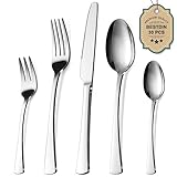 Bestdin Besteck Set 6 Personen, 30 teilig Edelstahl Besteckset, Essbesteck Set mit Messer Gabel Löffel, Hochwertiges Edelstahlbesteck, Spülmaschinenfest.