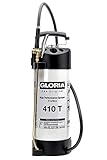 GLORIA Hochleistungssprühgerät 410 T Profiline | 10 L Füllinhalt | Profi-Drucksprüher aus Stahl | Mit Zeigermanometer | 6 bar | Ölfest