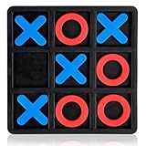 Tic Tac Toe-Brettspiel, Tic Tac Toe-Familienspiel, klassisches Brettspiel, klassisches Familien-Brettspiel, Tic Tac Toe-Spiel für Kinder, Tic Tac Toe-Spiel aus Kunststoff, Brettgröße 15 X 15 cm