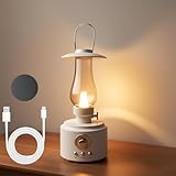 Bluetooth Lautsprecher Outdoor Mit Licht Und Unendlicher Dimmung, Tragbare Box IPX4 Wasserdicht, Kabellose Lautsprecher mit Flammenlicht, Bluetooth 5.3 für Indoor, Outdoor und Garten