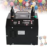 Elektrische Luftballonpumpe, Doppeldüse, digitaler Inflator mit Timer für Partys, Hochzeiten und Geburtstage