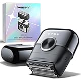 Elektrorasierer Herren, kensen Mini Foil Shaver Mit 4 Flexiblem Scherkopf Rasierapparat Usb-C Elektrischer Rasierer Wasserdicht Folienrasierer 120Min Trockenrasierer Tragbar für Bart Gesicht Reise