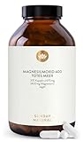 SUNDAY NATURAL® Magnesium hochdosiert Kapseln - Jahresvorrat (370 Kapseln) - 400mg reines Magnesium aus Magnesiumoxid - Laborgeprüft aus Eigenfertigung, ohne unnötige Zusätze