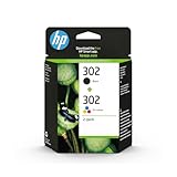 HP 302 (X4D37AE) Original Druckerpatronen, Black + Tri-color, 2er Pack für HP DeskJet 1100, 2300, 3600, 3800, 4600 series, HP ENVY 4500 series, HP OfficeJet 3800 Serie