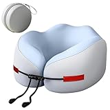 Genérico Reisekissen für Flugzeuge, bequeme Nackenstütze für Flugreisen, viskoelastisches Schaumstoffkissen für Erwachsene und Kinder auf langen Flügen