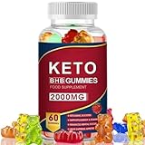 Keto BHB Gummies zur Fettverbrennung, Gewichtsverlust, Detox, ACV, Keto-Diät, 60 Gummibärchen